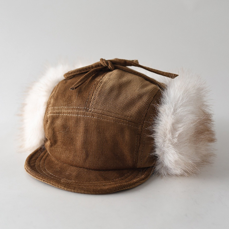Corduroy Cap 5 Panel - Gorro Bomber de Veludo Cotelê 5