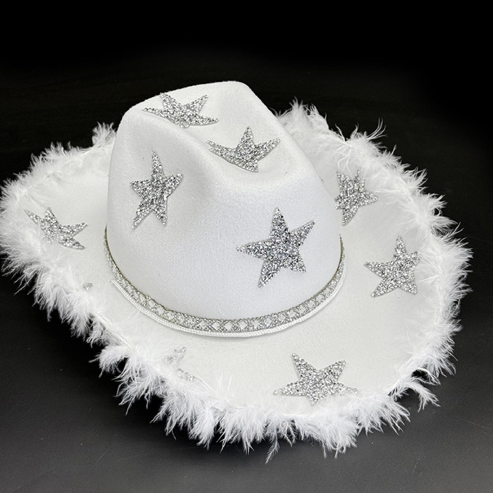 Chapéu de cowboy feminino com  - Cowboy Hat Straw avaliação e preço