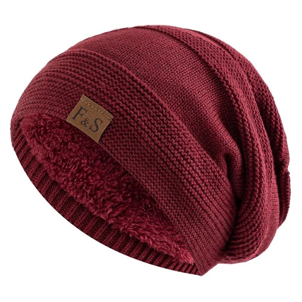 Gorro de inverno casual com fo - Beanie Cuffed Knit avaliação e preço