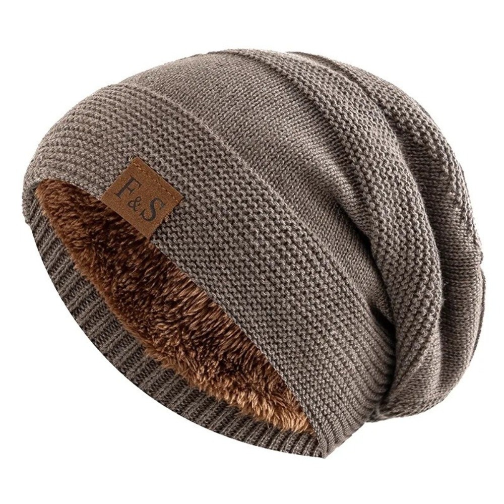 Gorro de inverno casual com fo - Beanie Cuffed Knit avaliação e preço