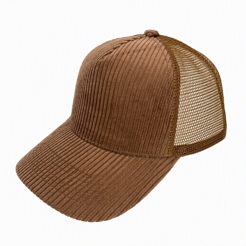 Boné de camionista de 5 painéi - Corduroy Cap 5 Panel avaliação e preço